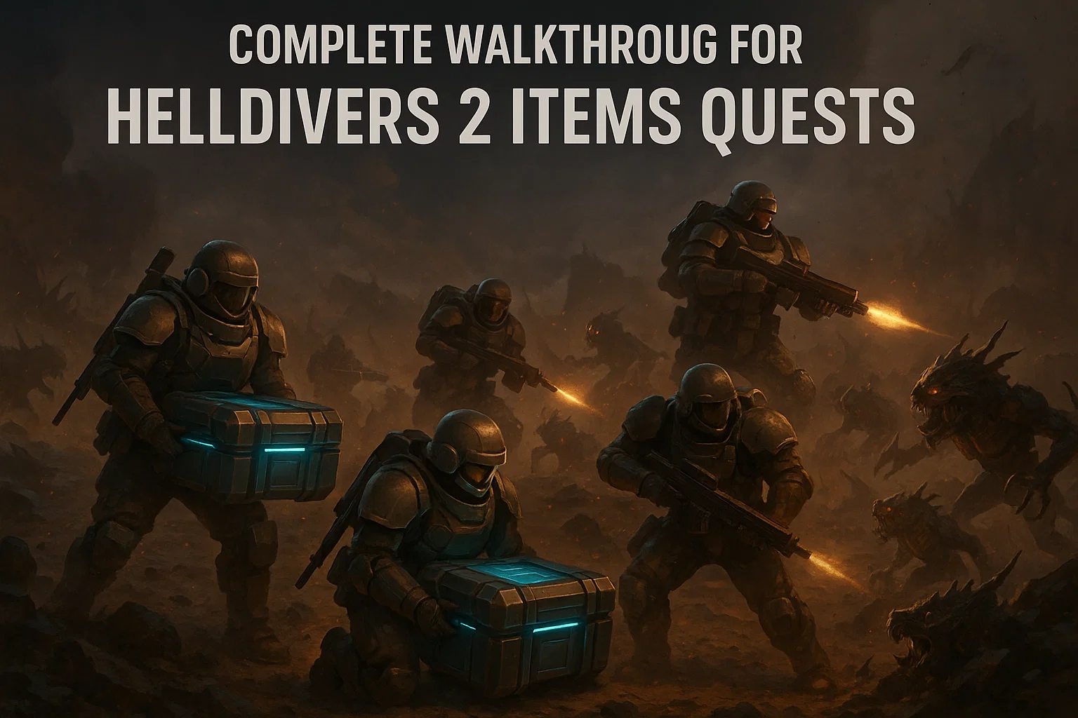 Complete Walkthrough for Helldivers 2 Items Quests